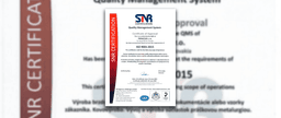 ISO quality management system certification