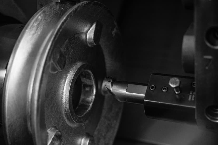 CNC milling machine - milling steel components